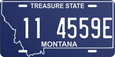 MT license plate 114559E