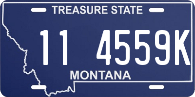 MT license plate 114559K