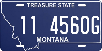 MT license plate 114560G