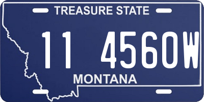 MT license plate 114560W