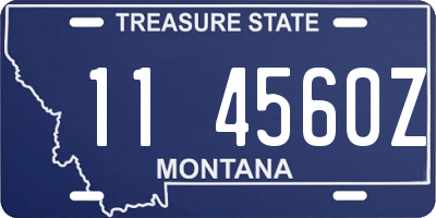 MT license plate 114560Z