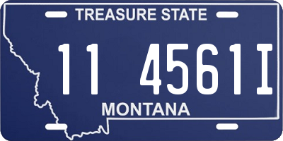 MT license plate 114561I