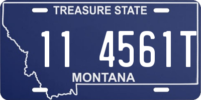 MT license plate 114561T