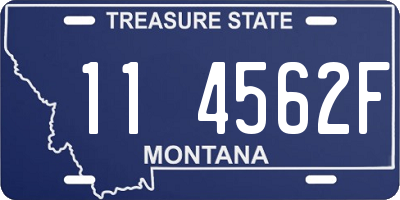 MT license plate 114562F