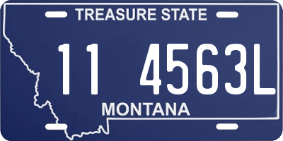 MT license plate 114563L