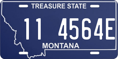 MT license plate 114564E