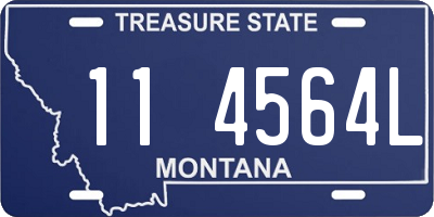 MT license plate 114564L