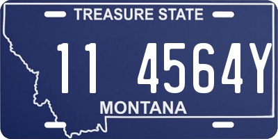 MT license plate 114564Y