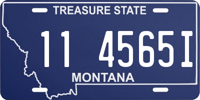 MT license plate 114565I