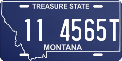 MT license plate 114565T