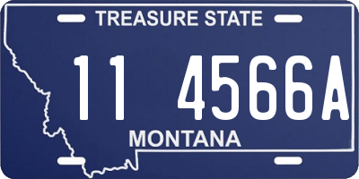 MT license plate 114566A