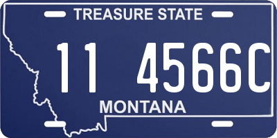 MT license plate 114566C