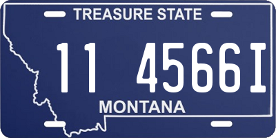 MT license plate 114566I