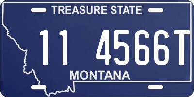 MT license plate 114566T