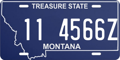 MT license plate 114566Z