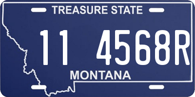 MT license plate 114568R