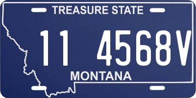 MT license plate 114568V