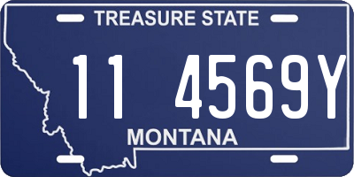 MT license plate 114569Y