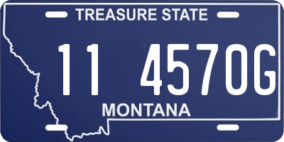 MT license plate 114570G