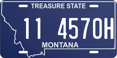 MT license plate 114570H