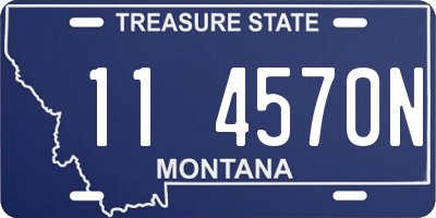 MT license plate 114570N