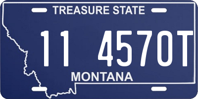 MT license plate 114570T