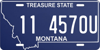 MT license plate 114570U