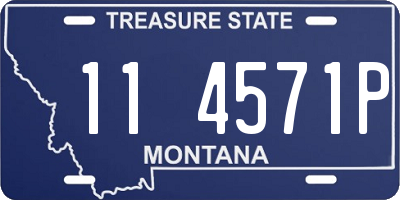 MT license plate 114571P