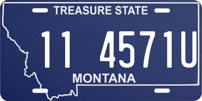 MT license plate 114571U