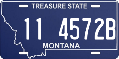 MT license plate 114572B