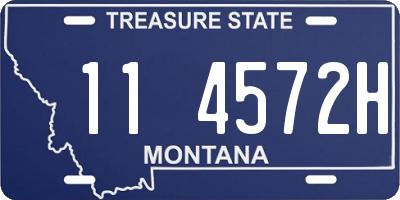 MT license plate 114572H