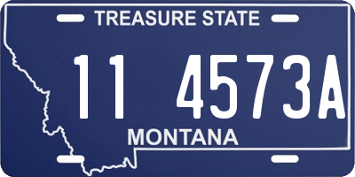 MT license plate 114573A