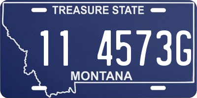 MT license plate 114573G