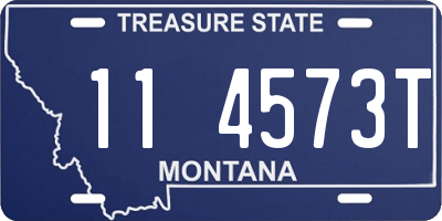 MT license plate 114573T