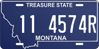 MT license plate 114574R