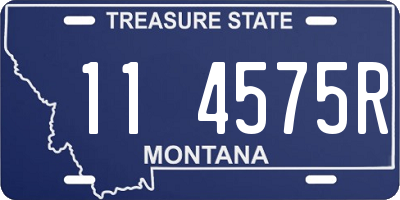 MT license plate 114575R