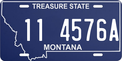 MT license plate 114576A