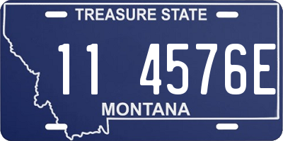 MT license plate 114576E