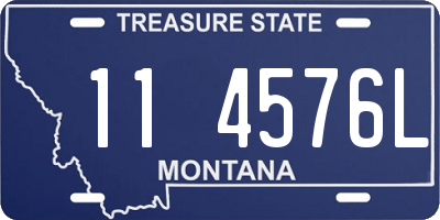 MT license plate 114576L