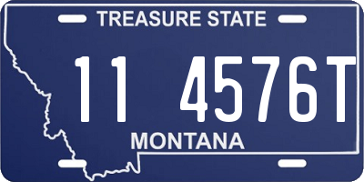 MT license plate 114576T