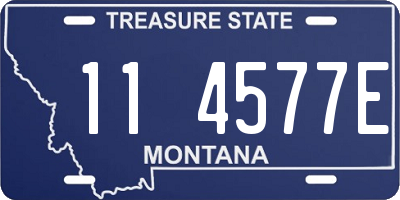 MT license plate 114577E