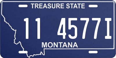 MT license plate 114577I