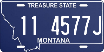 MT license plate 114577J