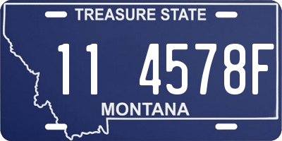 MT license plate 114578F