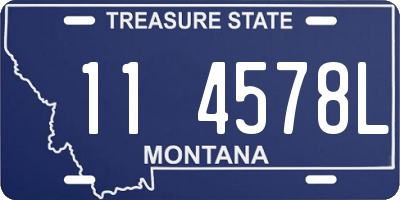 MT license plate 114578L