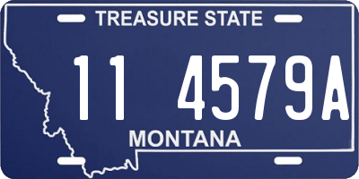 MT license plate 114579A