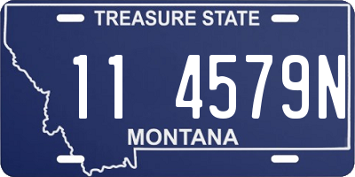 MT license plate 114579N