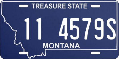 MT license plate 114579S