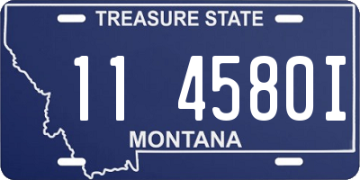 MT license plate 114580I