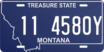 MT license plate 114580Y